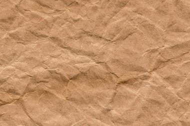 Kaba tahıl geri dönüşüm kahverengi Kraft kağıt buruşuk doku