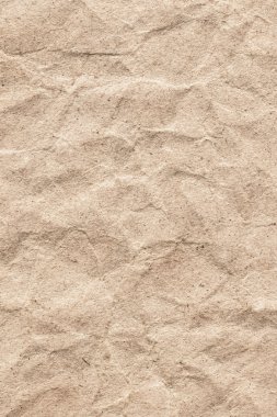 Kaba tahıl geri dönüşüm bej Kraft kağıt buruşuk doku