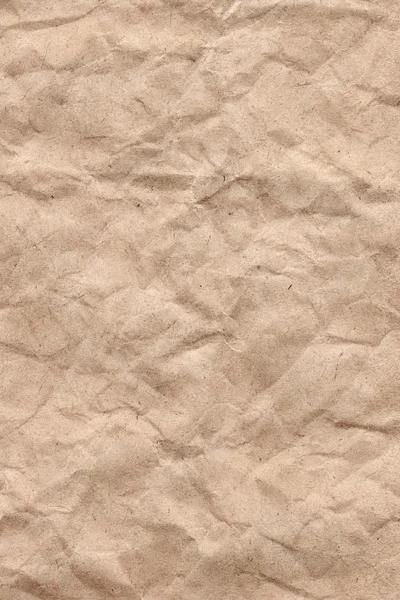 Recycler le papier kraft brun texture grunge froissée — Photo