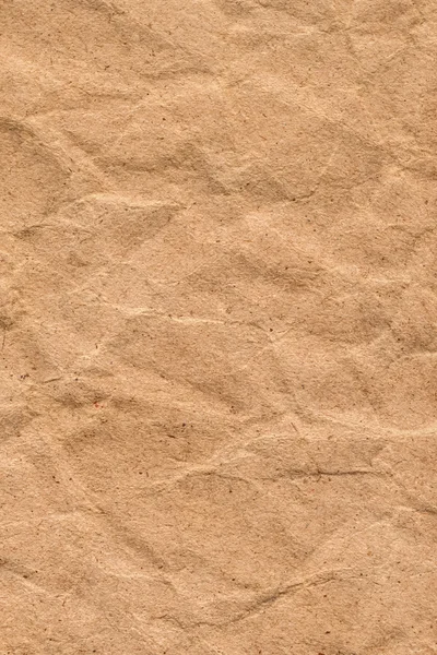 Reciclar grano grueso marrón Kraft papel arrugado Grunge textura — Foto de Stock