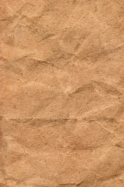 Kaba tahıl geri dönüşüm kahverengi Kraft kağıt buruşuk doku — Stok fotoğraf