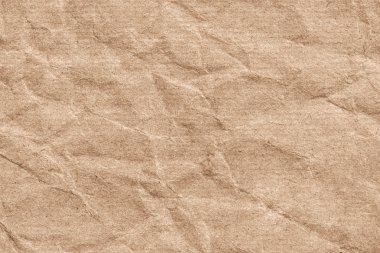 Bej çizgili Kraft kağıt kaba buruşuk Grunge doku geri dönüşüm