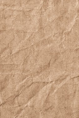 Bej çizgili Kraft kağıt kaba buruşuk Grunge doku geri dönüşüm