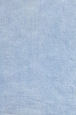 Soluk mavi kot doku buruşuk