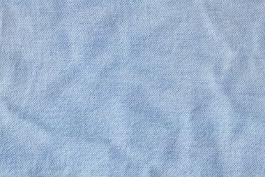 Soluk mavi kot doku buruşuk