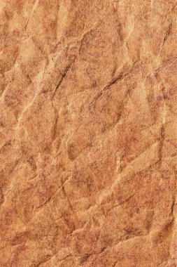 Kahverengi Kraft kağıt kaba ezilmiş buruşuk benekli Grunge doku geri dönüşüm