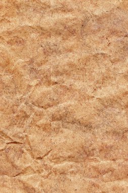 Kahverengi Kraft kağıt kaba ezilmiş buruşuk benekli Grunge doku geri dönüşüm