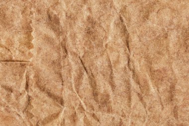 Kahverengi Kraft kağıt torba buruşuk geri dönüşüm tasarlamak Grunge doku detay