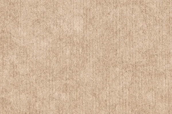 Recycle Striped Beige Pastel Paper Coarse Mottled Grunge Texture — Stockfoto