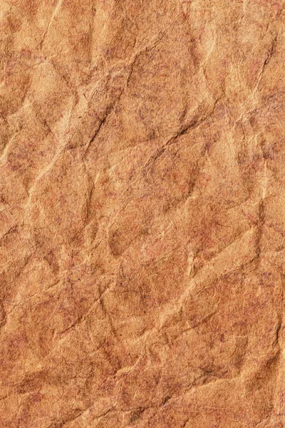 Kahverengi Kraft kağıt kaba ezilmiş buruşuk benekli Grunge doku geri dönüşüm — Stok fotoğraf