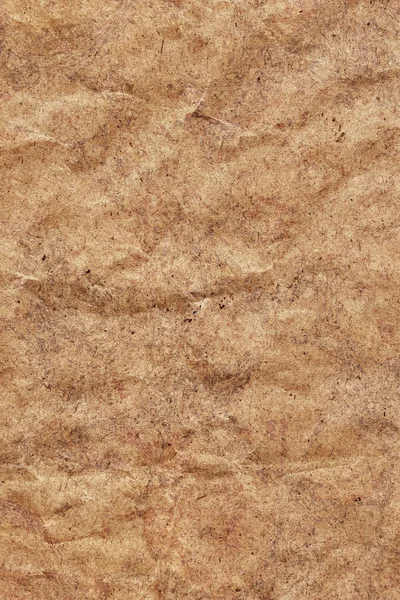 Reciclar Brown Kraft papel grueso triturado arrugado moteado Grunge textura — Foto de Stock