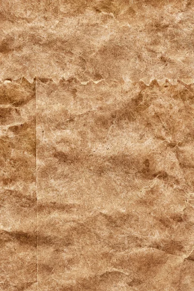 Reciclar Brown Kraft bolsa de papel arrugado moteado Grunge textura detalle — Foto de Stock