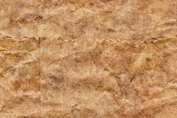 Reciclar Brown Kraft bolsa de papel arrugado moteado Grunge textura detalle — Foto de Stock