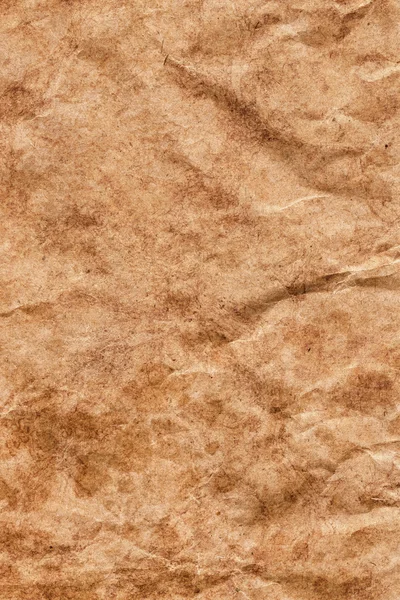 Reciclar Brown Kraft bolsa de papel arrugado moteado Grunge textura detalle — Foto de Stock