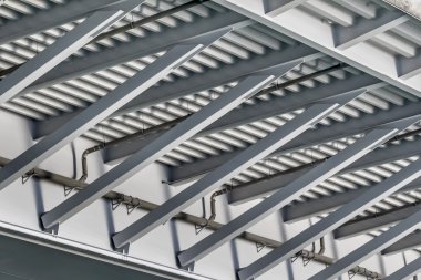 Suspension Bridge Over Ada - Modular Steel Girder Framework Detail - Belgrade - Serbia