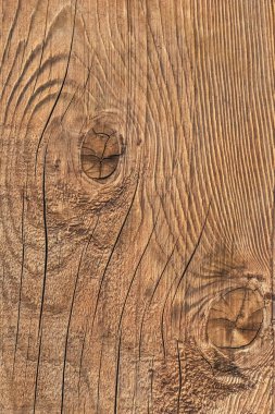 Old Coarse Textured Knotted Weathered Cracked  Roughly Treated Plank Surface