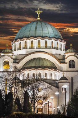 The Temple of Saint Sava at Night - Belgrade - Serbia