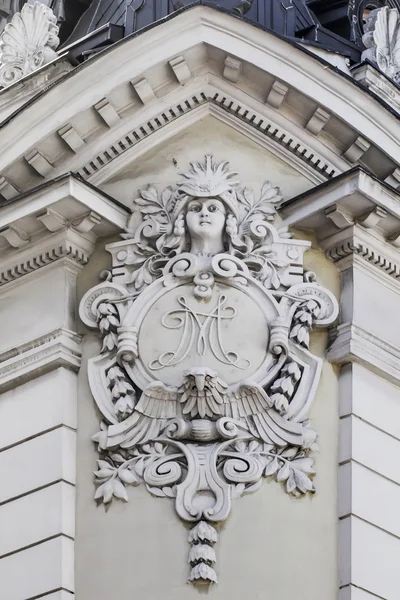 Facades of Belgrade - Facade with Coat of Arms Detail — 스톡 사진