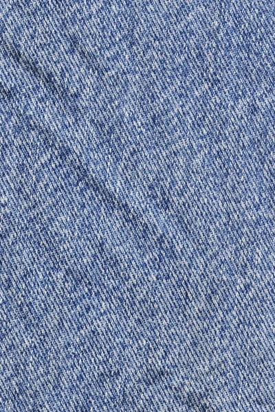 Blauwe Denim verfrommeld grof Grunge textuur — Stockfoto