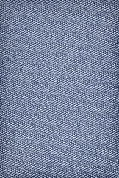 Blue Denim grob zerknitterte Vignette Grunge Textur — Stockfoto