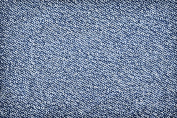 Azul denim grueso arrugado viñeta grunge textura — Foto de Stock