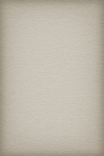 Konstnärens primade bomull Canvas grova Vignette Grunge konsistens prov — Stockfoto