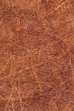 Yapay çevre deri kahverengi doku örneği buruşuk
