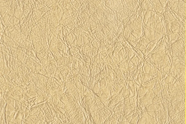 Artificial Eco Leather Pale Yellow Crumpled Texture Sample