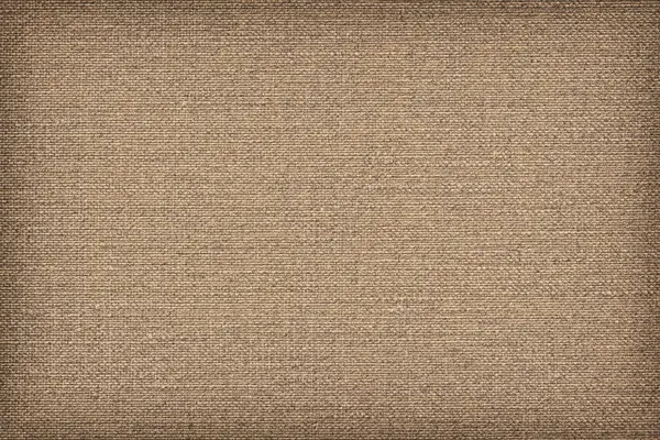 Artist's Linen Duck Canvas Coarse Grain Vignette Grunge Texture Sample — Stock Photo, Image