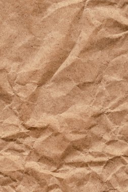 Kahverengi geri dönüşüm Kraft kağıt çanta buruşuk Grunge doku örneği