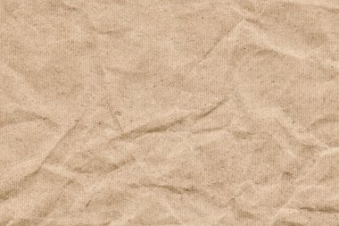 Bej Kraft çizgili kağıt kaba buruşuk Grunge doku geri dönüşüm