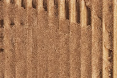 Kahverengi karton geri dönüşüm yırtık Grunge doku oluklu