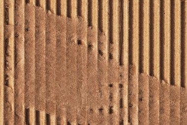 Kahverengi karton geri dönüşüm yırtık Grunge doku oluklu