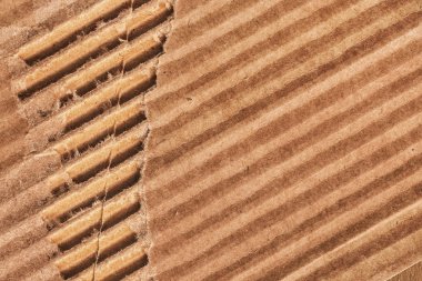 Oluklu karton geri dönüşüm yırtık Grunge doku örneği