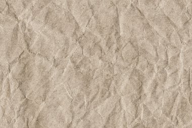 Bej Kraft çizgili kağıt kaba buruşuk Grunge doku geri dönüşüm