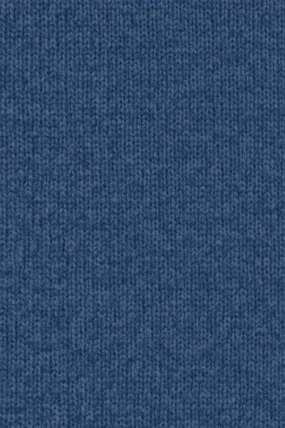 Dark Marine Blue Woven Woolen Fabric Grunge Texture Sample — Stock Photo, Image