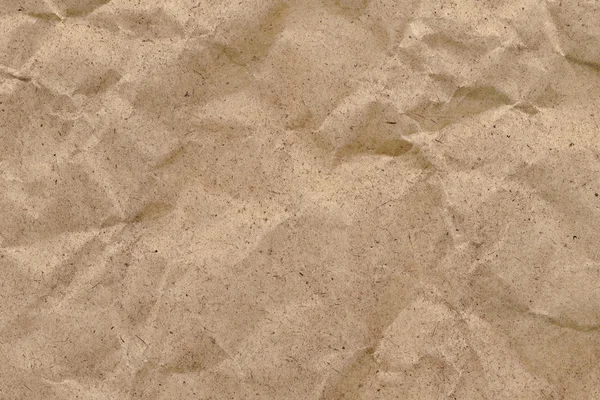 回收站褐色牛皮纸纸张粗皱的 Grunge 纹理 — 图库照片