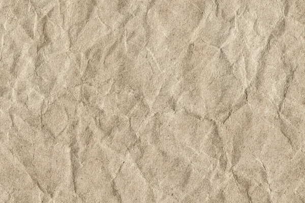 베이지색 Kraft 종이 줄무늬 거친 구겨진된 Grunge 텍스처를 재활용 — 스톡 사진