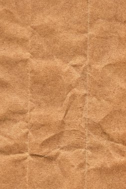 Geri dönüşüm çizgili kahverengi Kraft kağıt doku buruşuk
