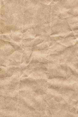Bej Kraft kağıt kaba buruşuk Grunge doku geri dönüşüm