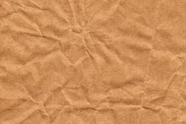 Recycle Brown Kraft Paper Procery Bag Crumpled Grunge Texture — стоковое фото