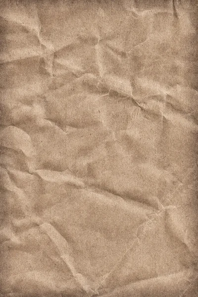 Recycle Brown Kraft Paper Coarse Crumpled Vignette Grunge Texture