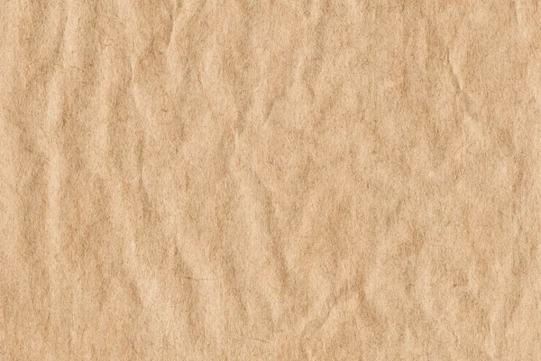 Bej Kraft kağıt kaba buruşuk Grunge doku geri dönüşüm — Stok fotoğraf