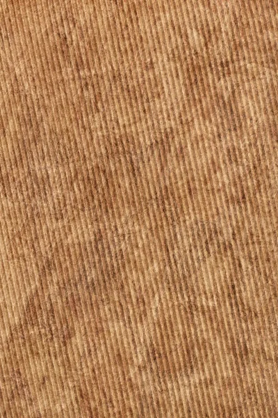 Recycle Brown Cardboard Corrugated Coarse Bleached Mottled Grunge Texture — Stock Photo, Image