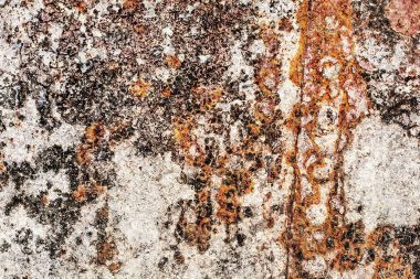Eski paslı Metal flatör çürük yüzey doku perçinli