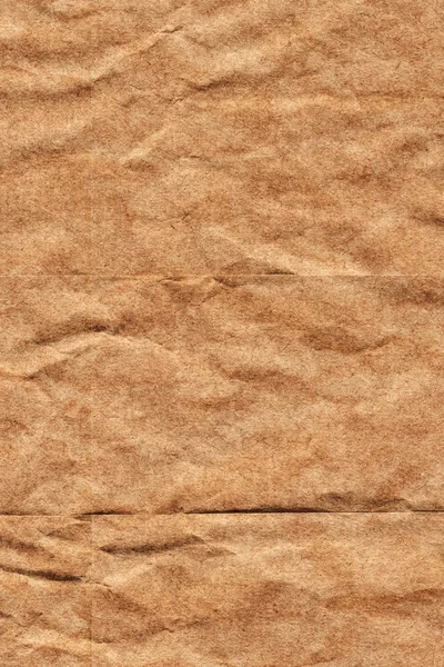 Újra barna Kraft papír durva zúzott gyűrött Grunge textúra — Stock Fotó