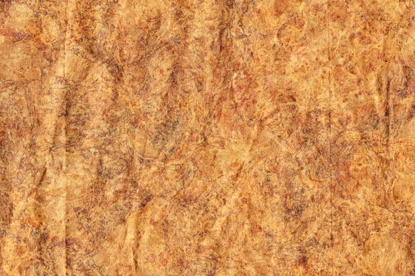 Reciclar papel Kraft marrón arrugado textura grunge moteada — Foto de Stock