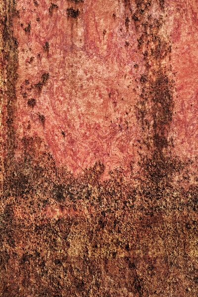 Old Badly Corroded Painted Metal Surface Grunge Texture