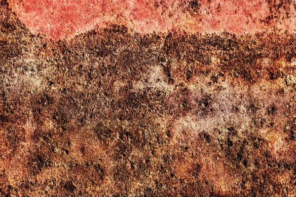 Old Badly Corroded Painted Metal Surface Grunge Texture — Stock Photo, Image