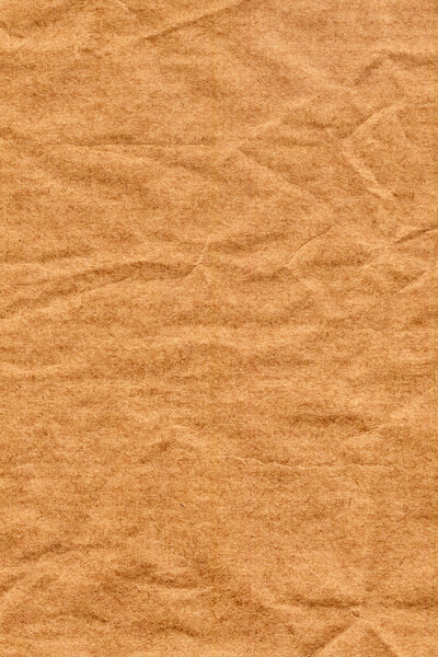 Recycle Brown Kraft Paper Coarse Crushed Crumpled Grunge Texture